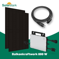 Balkonkraftwerk 800 W (Solarmodule je 440 W - Glas/Glas)